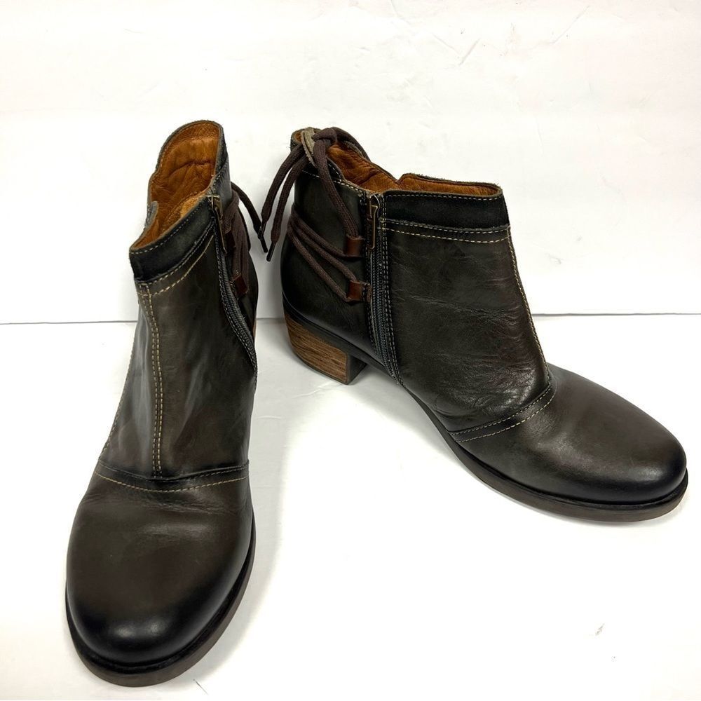 Pikolinos grey Leather Ankle Boots size 41
